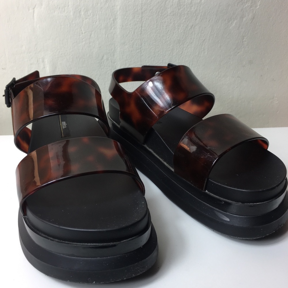 MELISSA cosmic II tortoise platform sandals 10